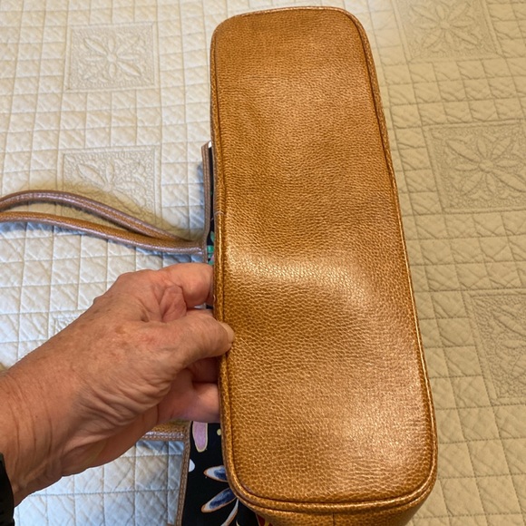 Bueno Floral Tote Bag - Black and Brown - Picture 3 of 7